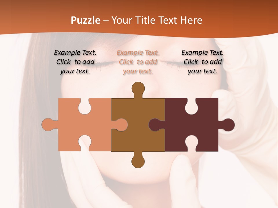 Female Latex Caucasian PowerPoint Template