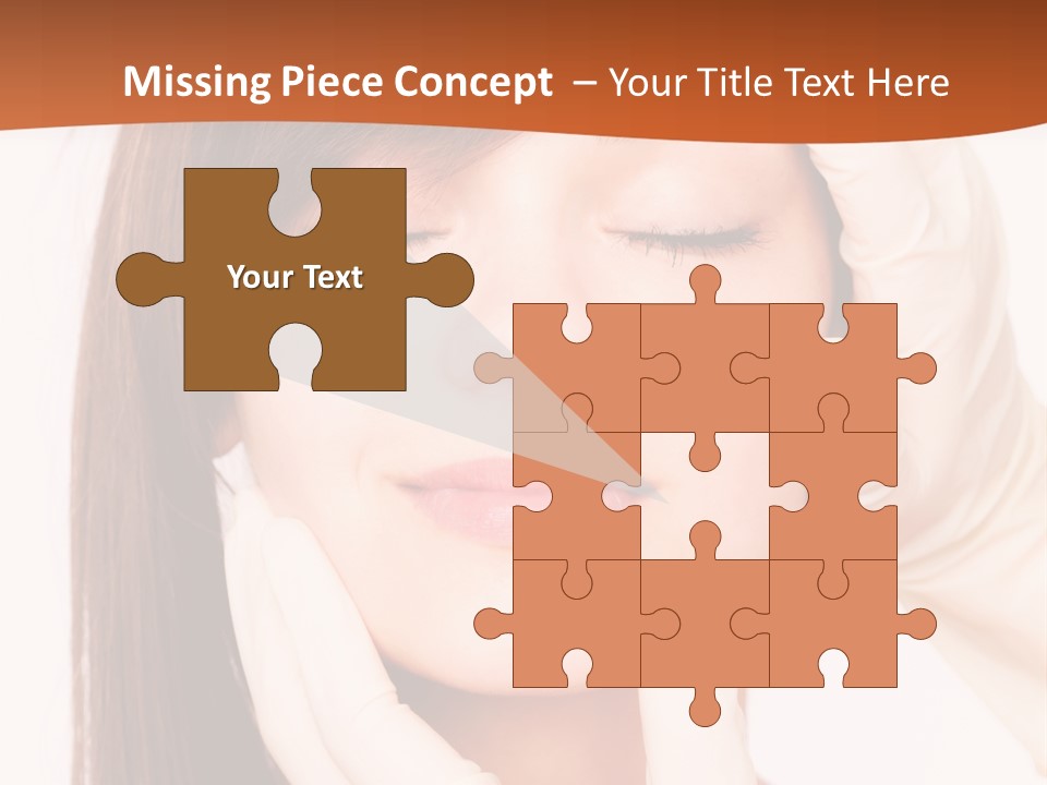 Female Latex Caucasian PowerPoint Template