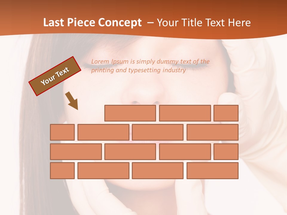 Female Latex Caucasian PowerPoint Template