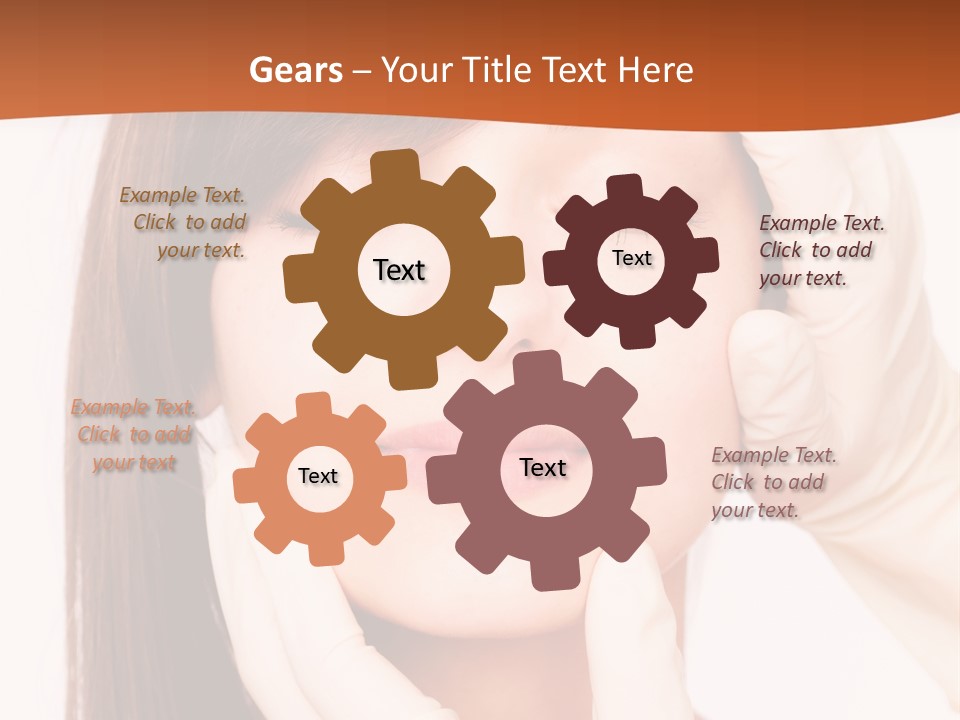 Female Latex Caucasian PowerPoint Template