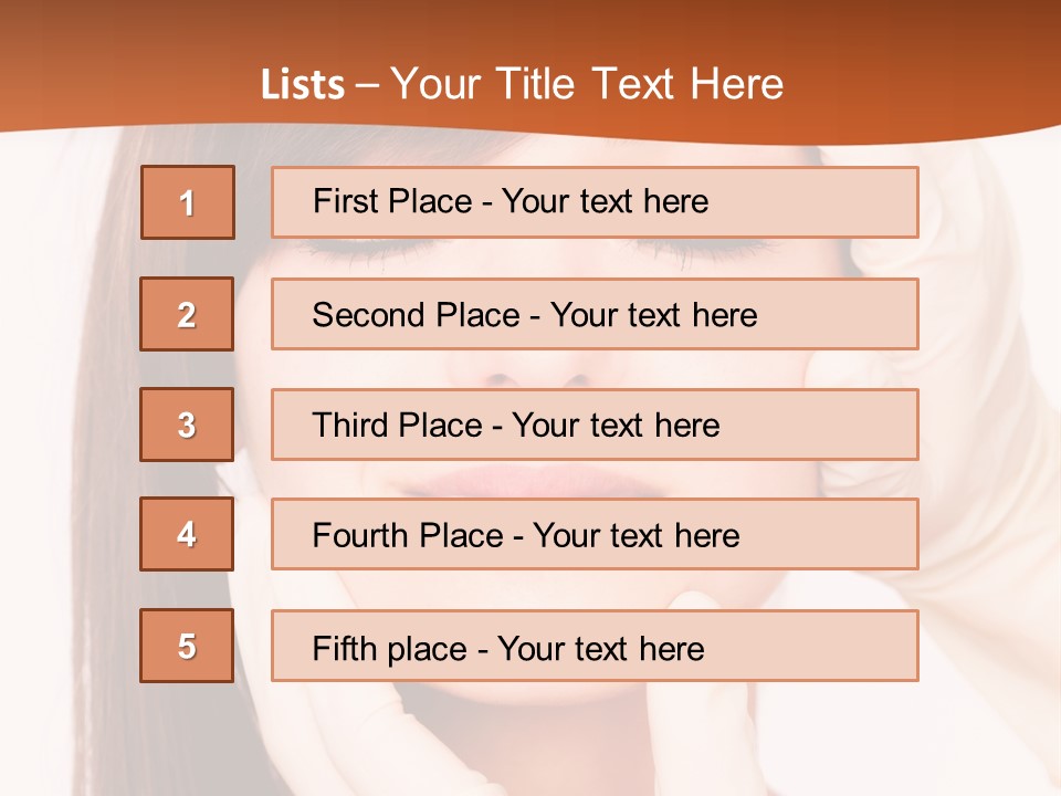 Female Latex Caucasian PowerPoint Template