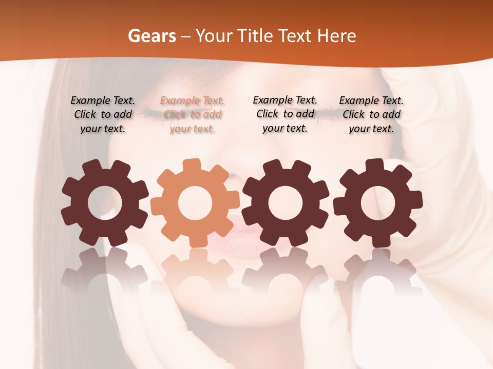 Female Latex Caucasian PowerPoint Template