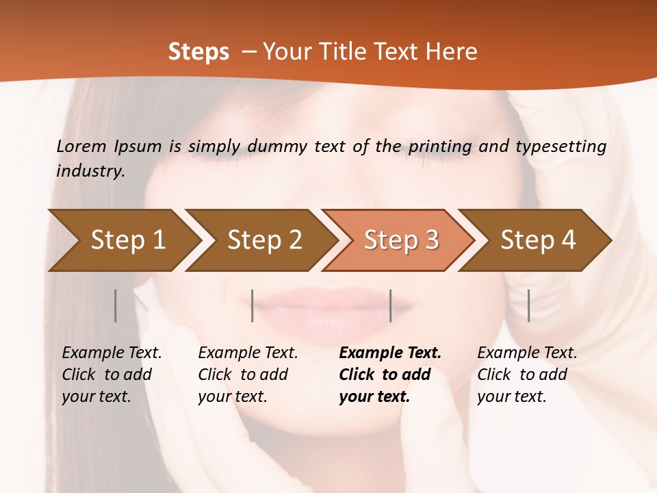 Female Latex Caucasian PowerPoint Template