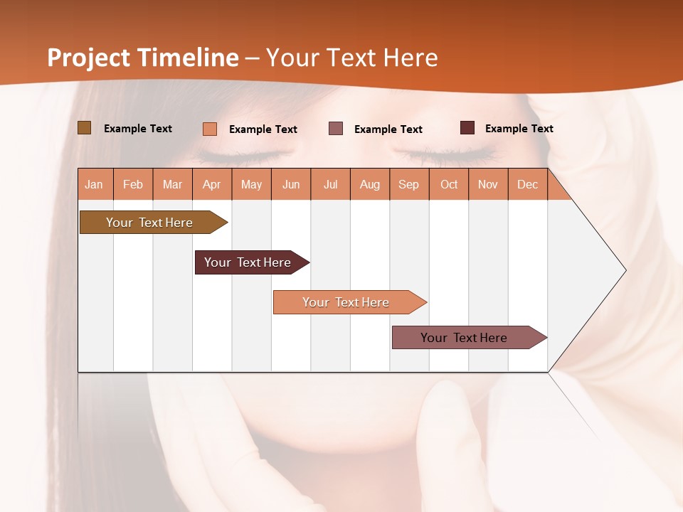 Female Latex Caucasian PowerPoint Template