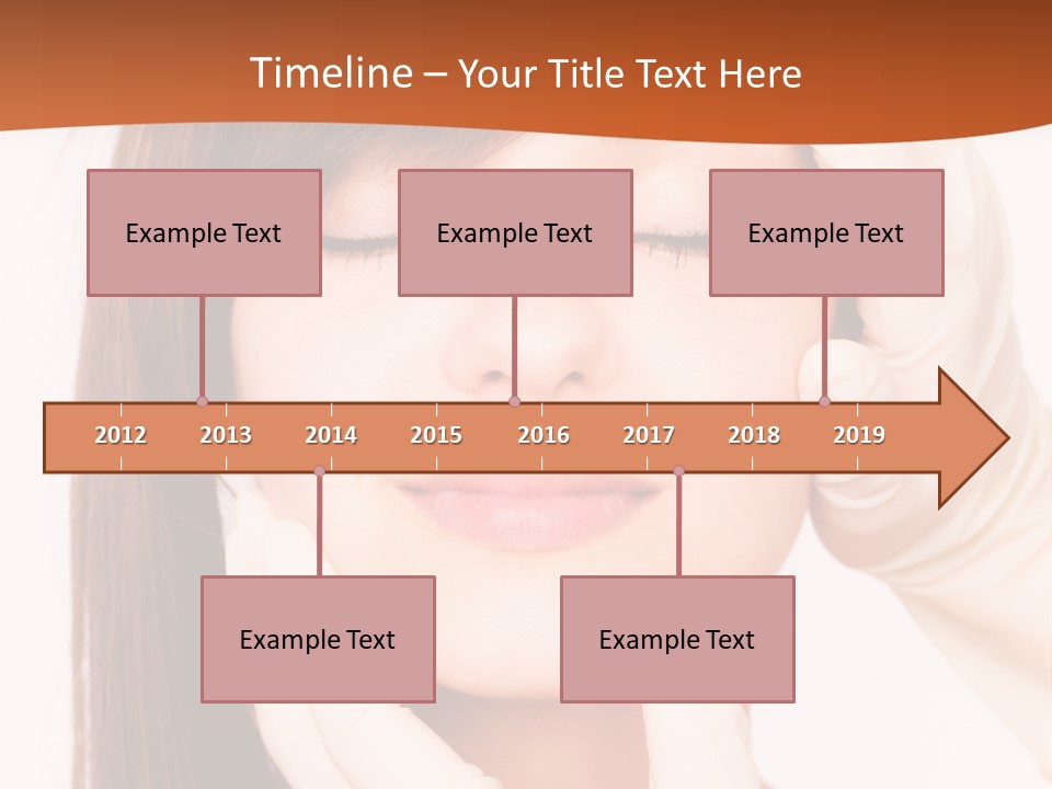 Female Latex Caucasian PowerPoint Template