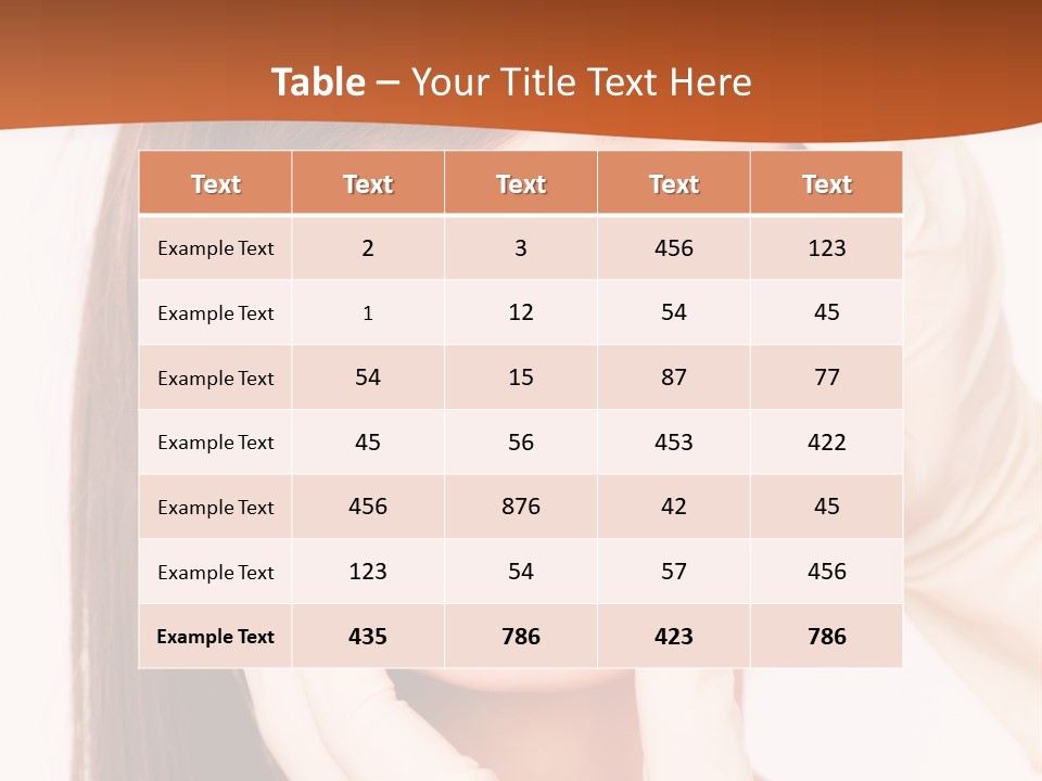 Female Latex Caucasian PowerPoint Template