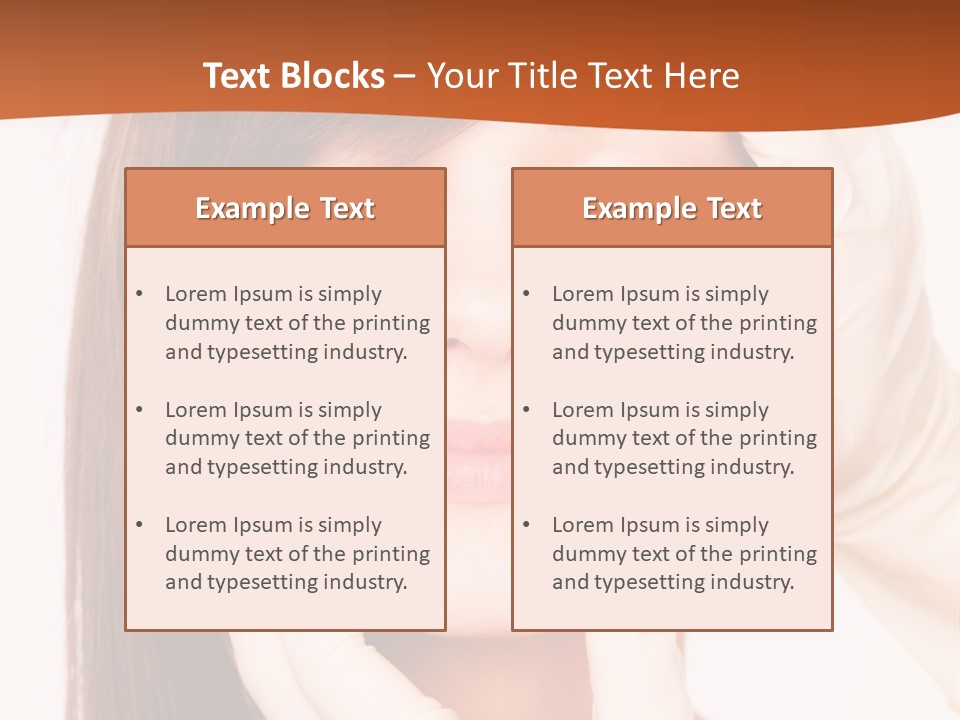 Female Latex Caucasian PowerPoint Template