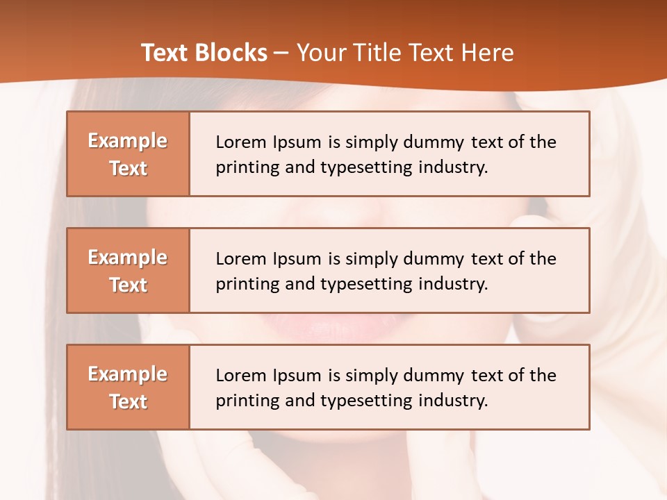 Female Latex Caucasian PowerPoint Template