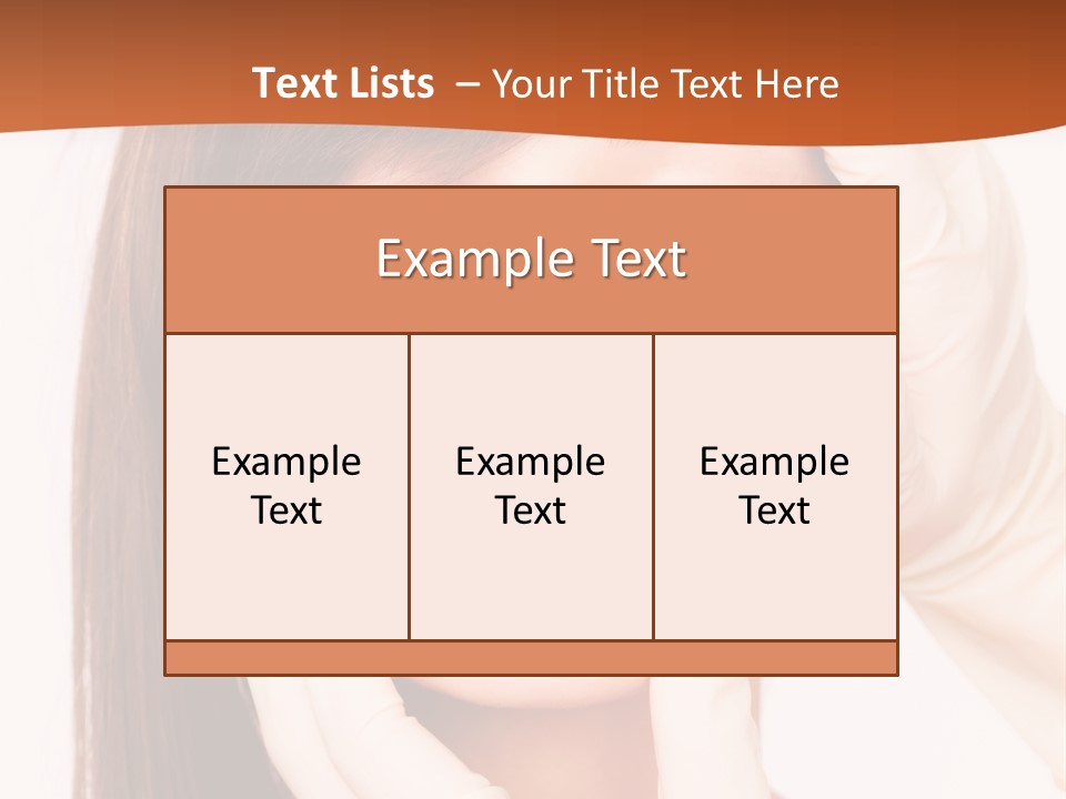 Female Latex Caucasian PowerPoint Template