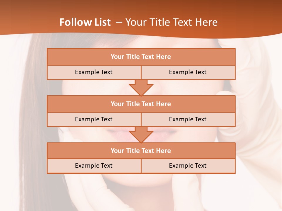 Female Latex Caucasian PowerPoint Template