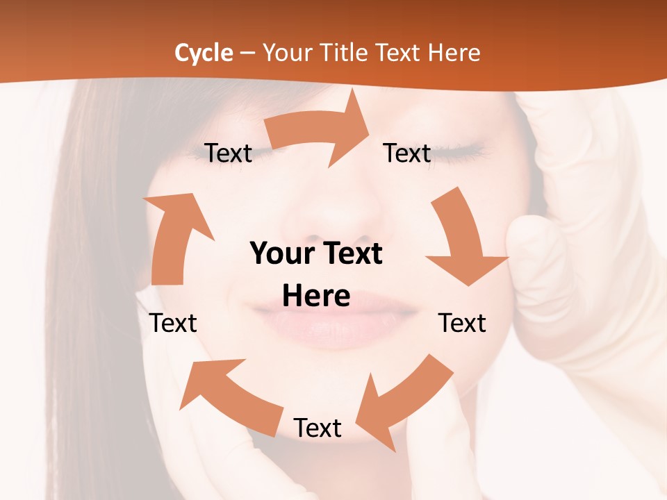 Female Latex Caucasian PowerPoint Template