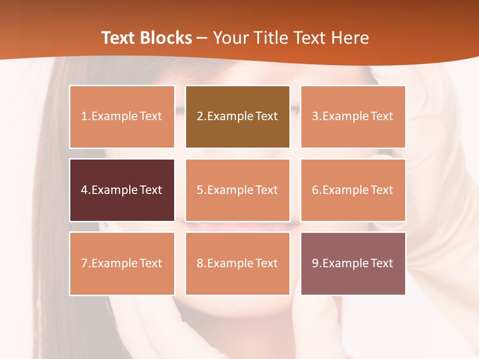 Female Latex Caucasian PowerPoint Template