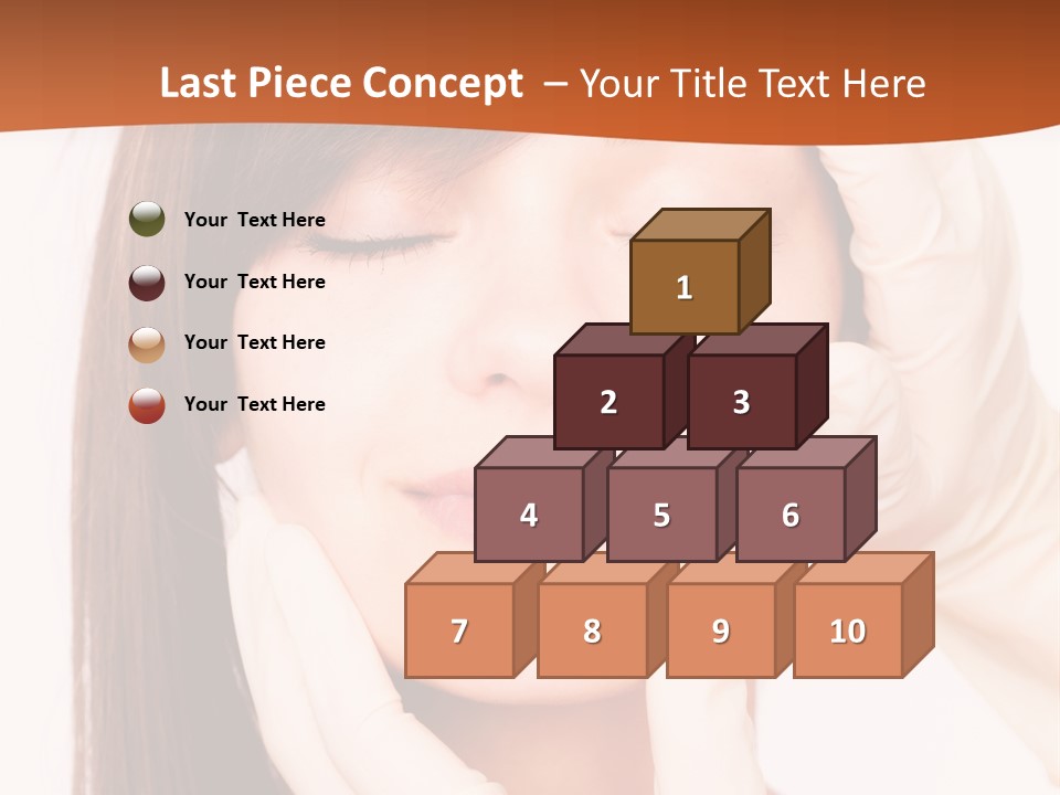 Female Latex Caucasian PowerPoint Template