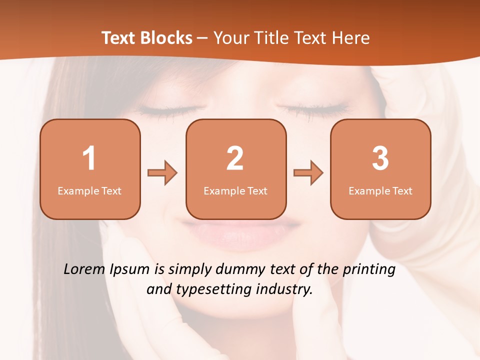 Female Latex Caucasian PowerPoint Template