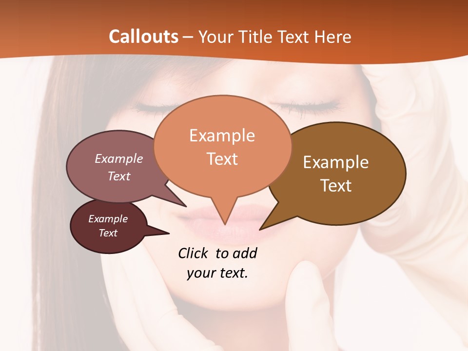 Female Latex Caucasian PowerPoint Template