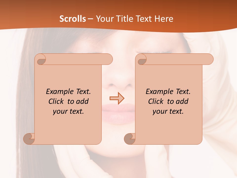 Female Latex Caucasian PowerPoint Template