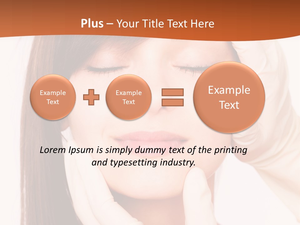 Female Latex Caucasian PowerPoint Template