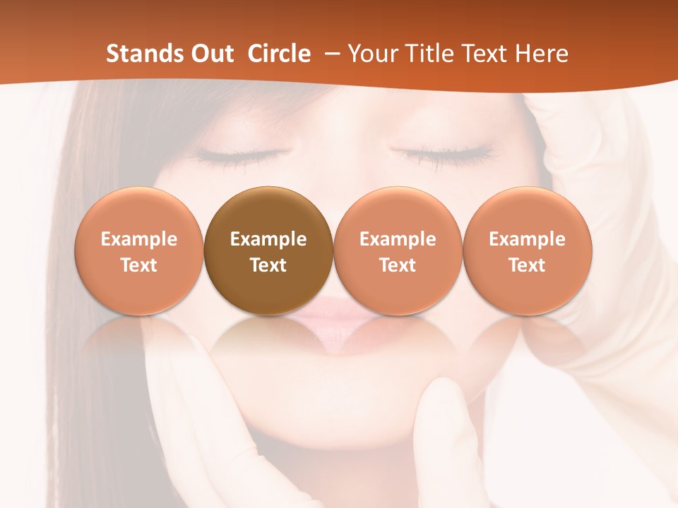 Female Latex Caucasian PowerPoint Template