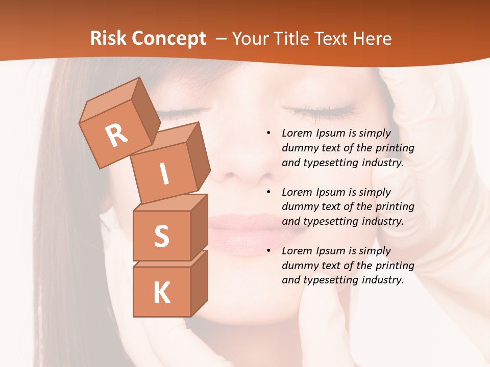 Female Latex Caucasian PowerPoint Template