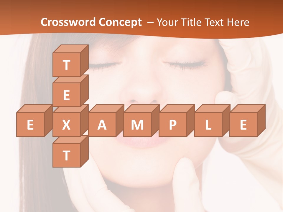 Female Latex Caucasian PowerPoint Template