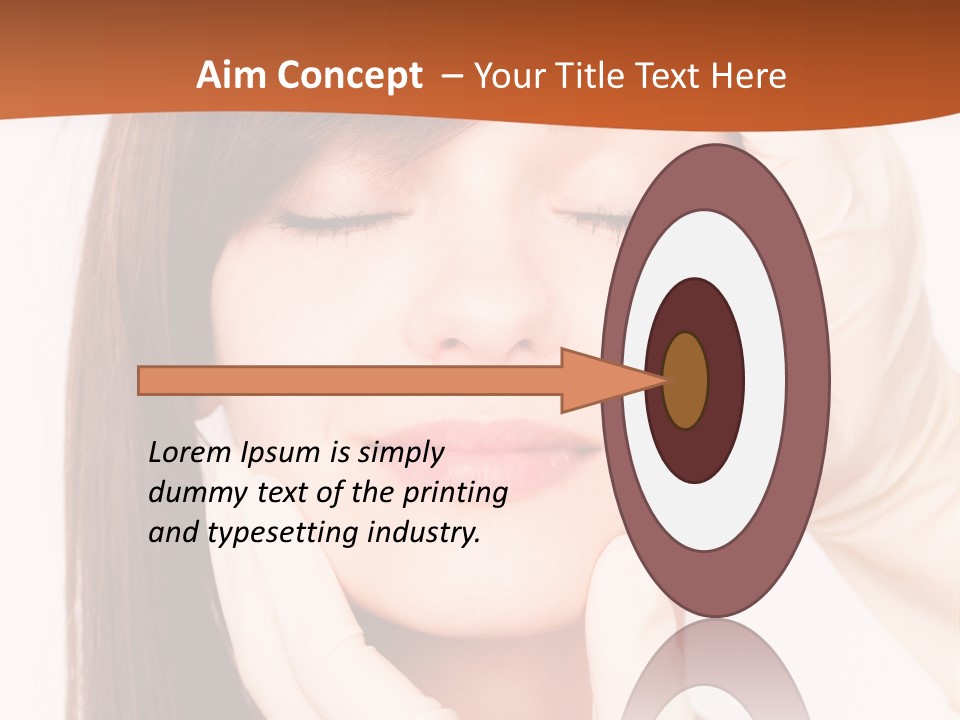 Female Latex Caucasian PowerPoint Template