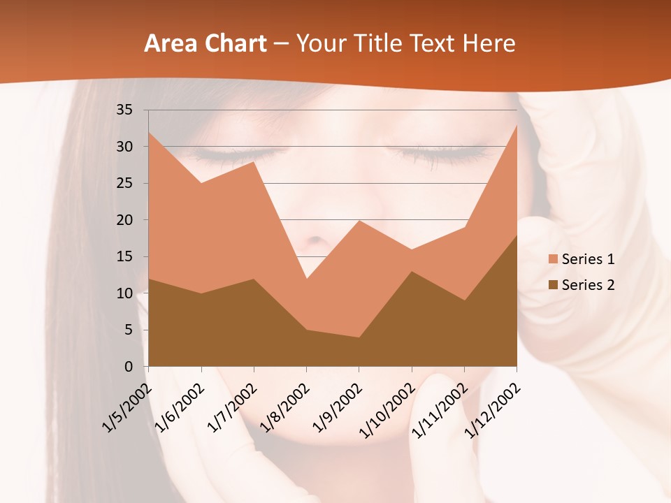 Female Latex Caucasian PowerPoint Template