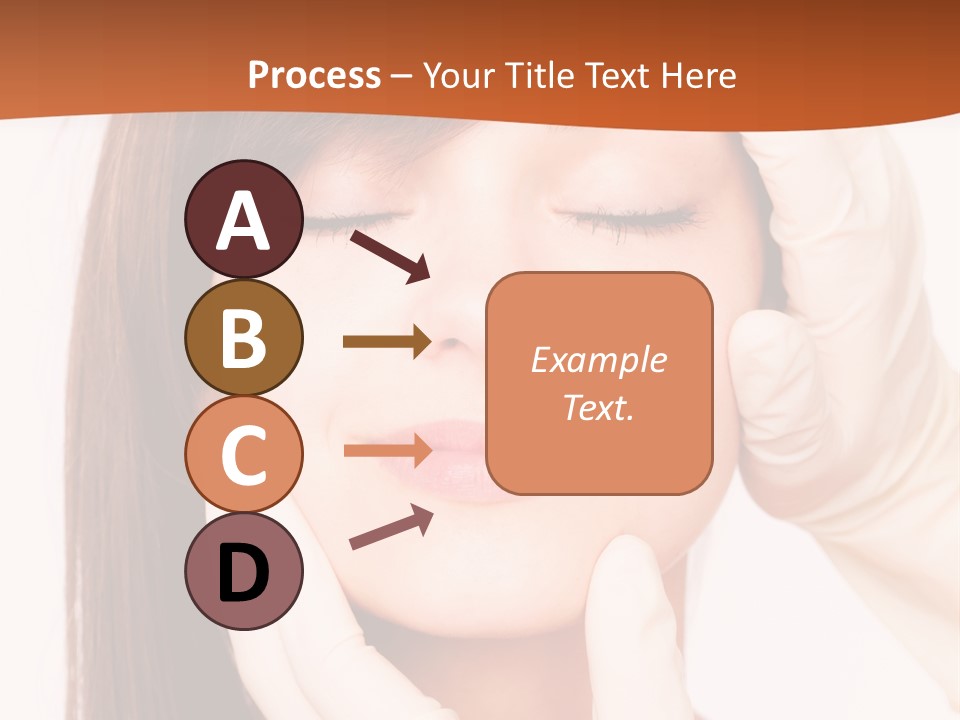 Female Latex Caucasian PowerPoint Template