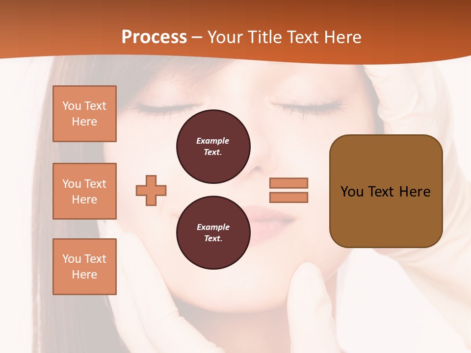 Female Latex Caucasian PowerPoint Template