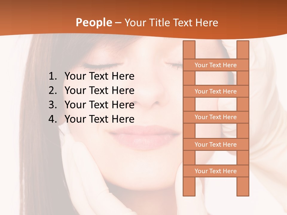 Female Latex Caucasian PowerPoint Template