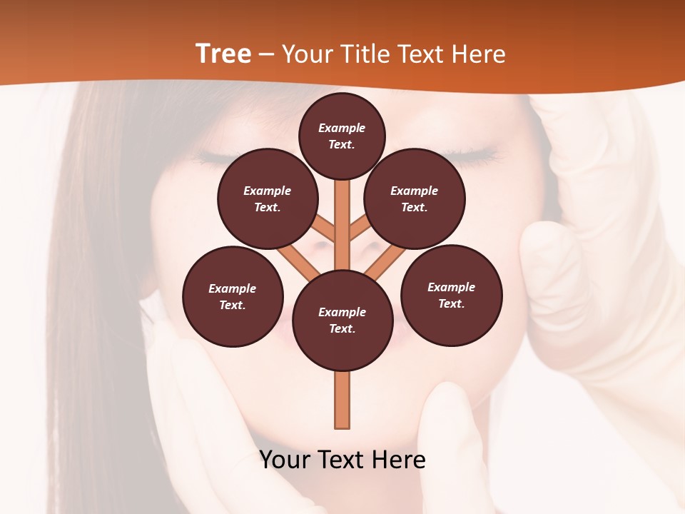 Female Latex Caucasian PowerPoint Template