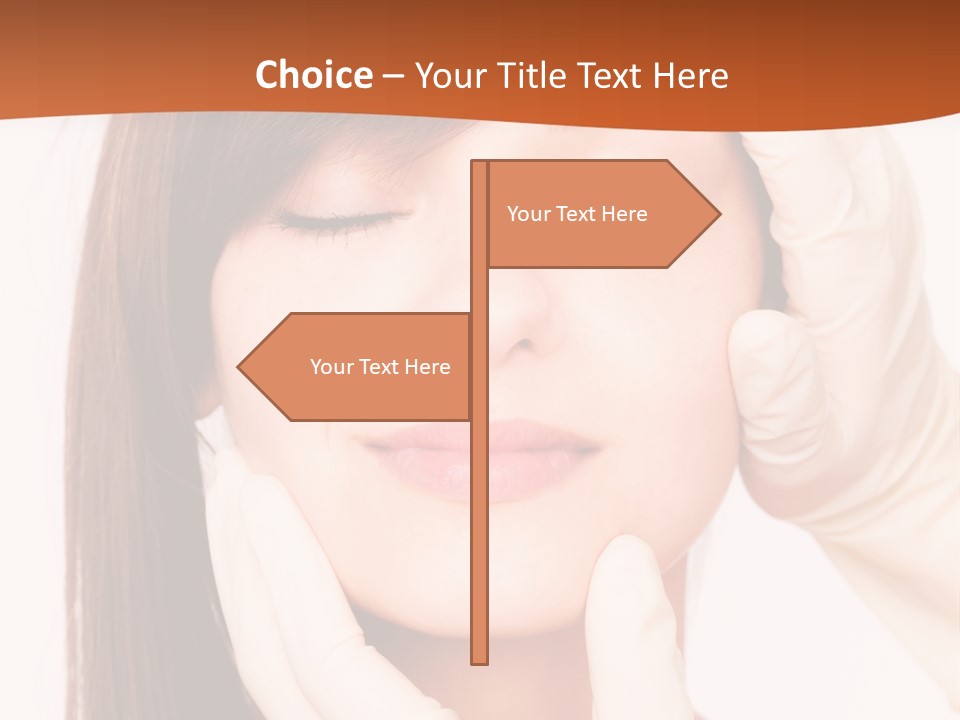 Female Latex Caucasian PowerPoint Template