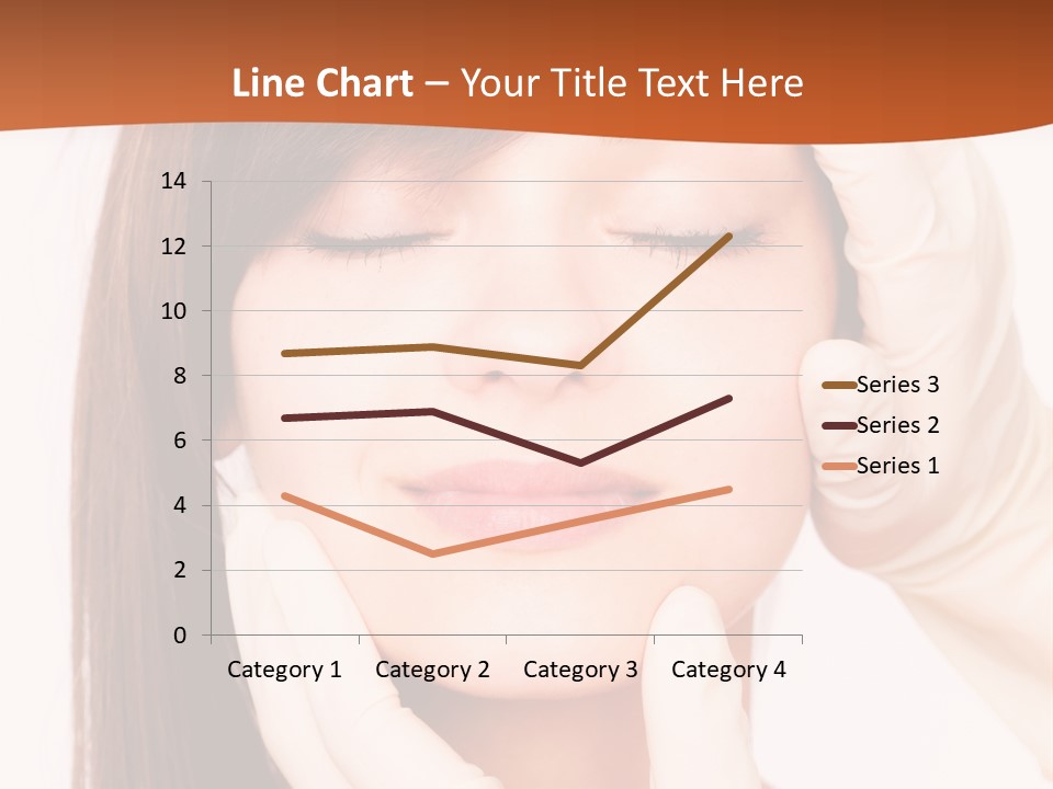 Female Latex Caucasian PowerPoint Template