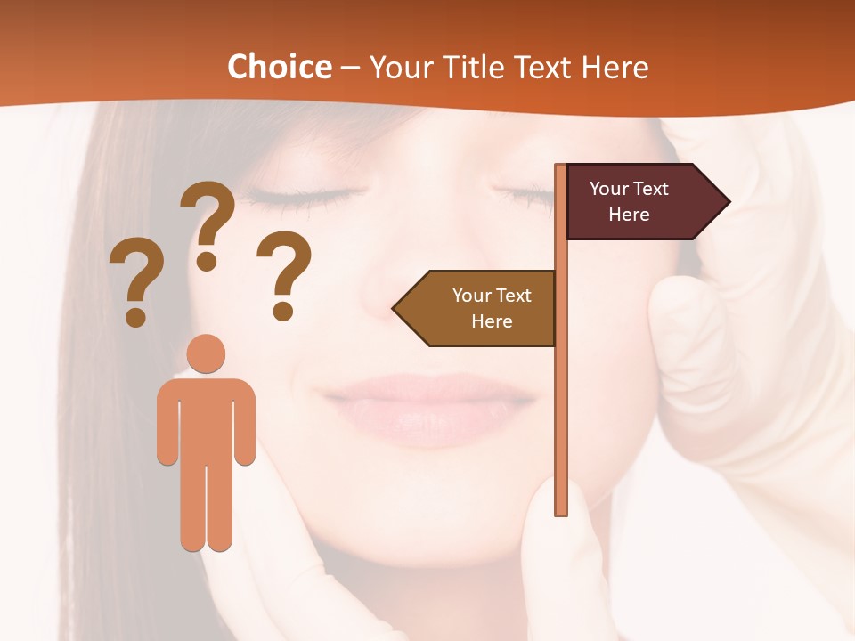 Female Latex Caucasian PowerPoint Template