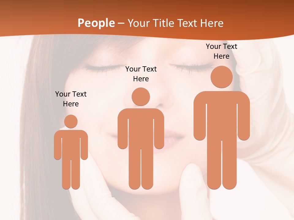 Female Latex Caucasian PowerPoint Template