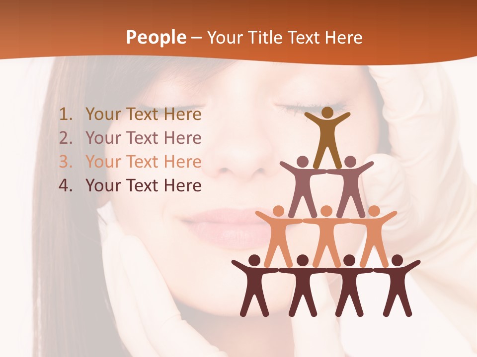Female Latex Caucasian PowerPoint Template