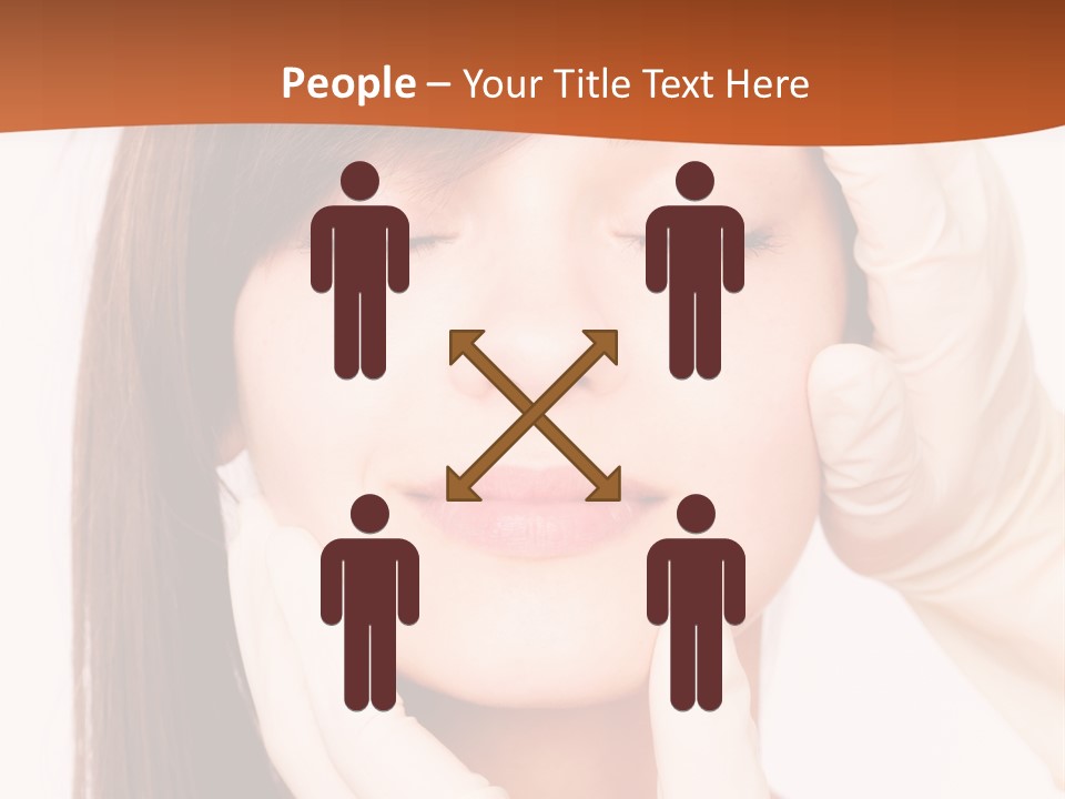 Female Latex Caucasian PowerPoint Template