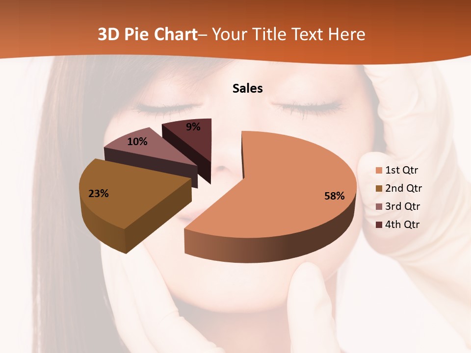 Female Latex Caucasian PowerPoint Template