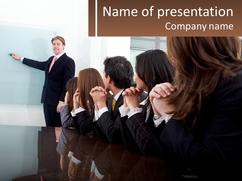 People Office Confidence PowerPoint Template