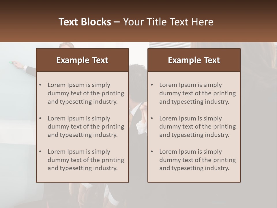 People Office Confidence PowerPoint Template
