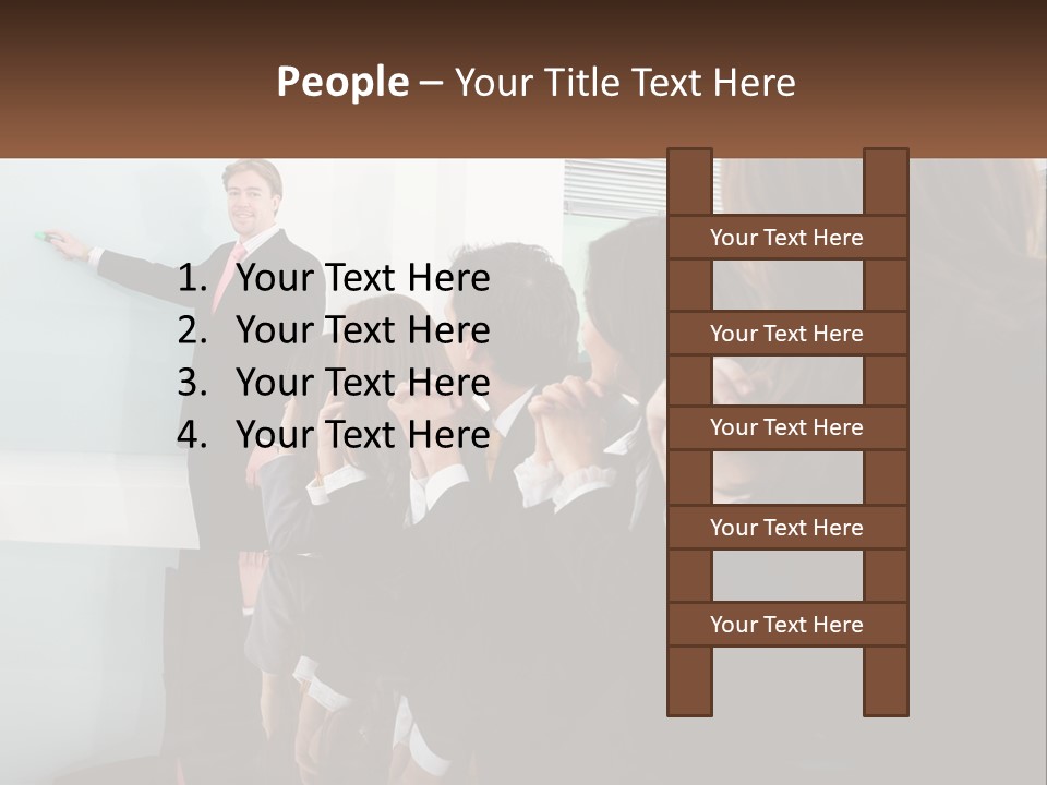 People Office Confidence PowerPoint Template