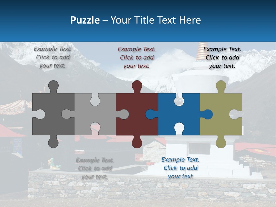 Rock Snow Everest PowerPoint Template