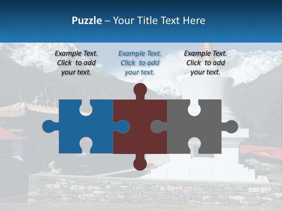 Rock Snow Everest PowerPoint Template