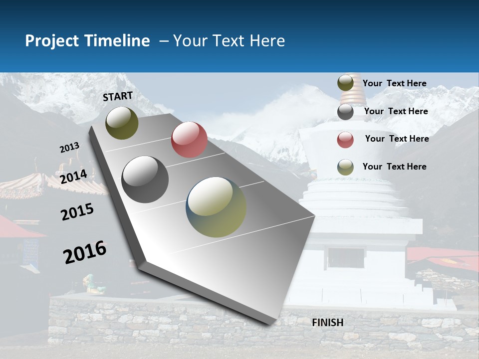 Rock Snow Everest PowerPoint Template