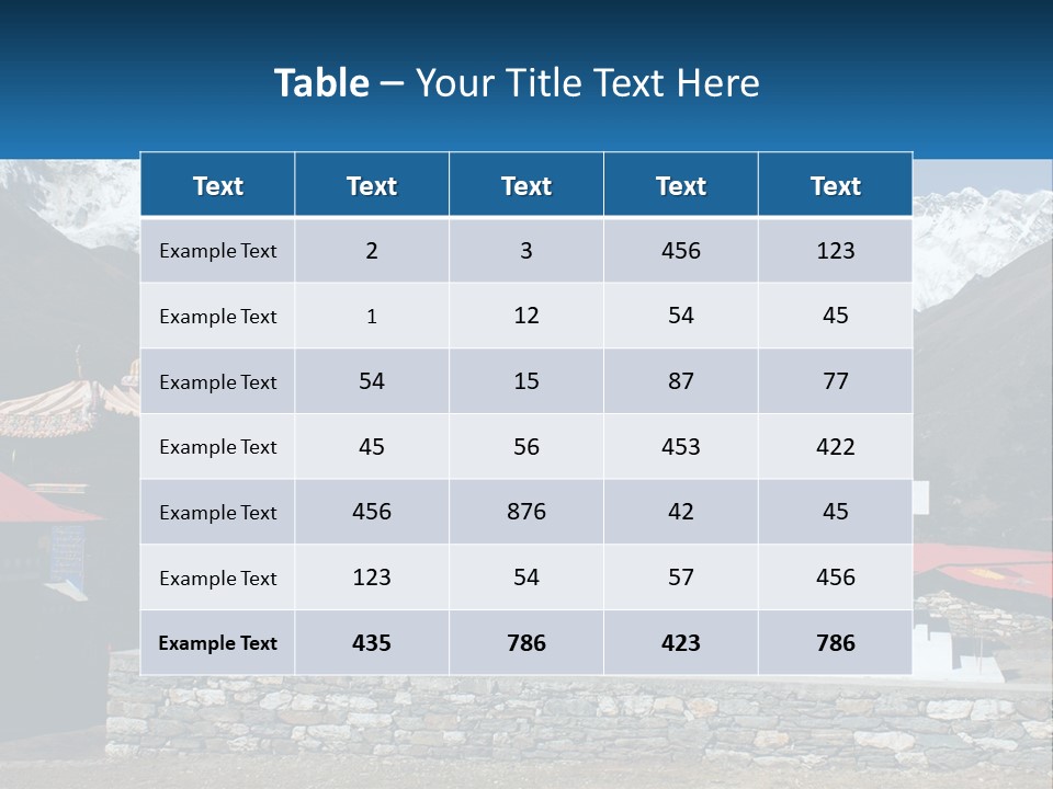 Rock Snow Everest PowerPoint Template