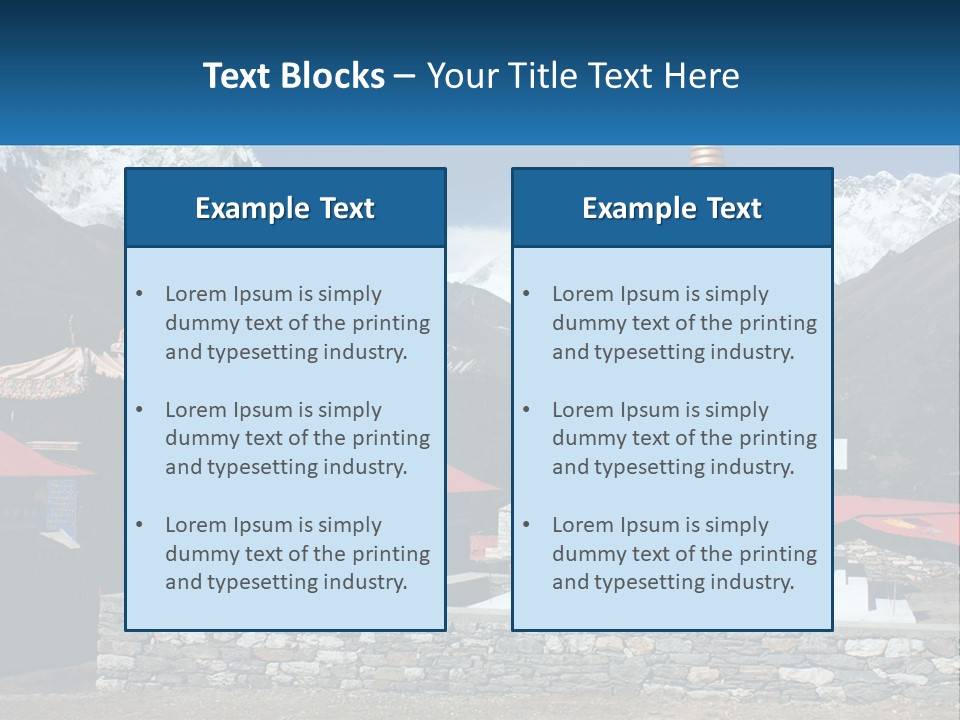 Rock Snow Everest PowerPoint Template