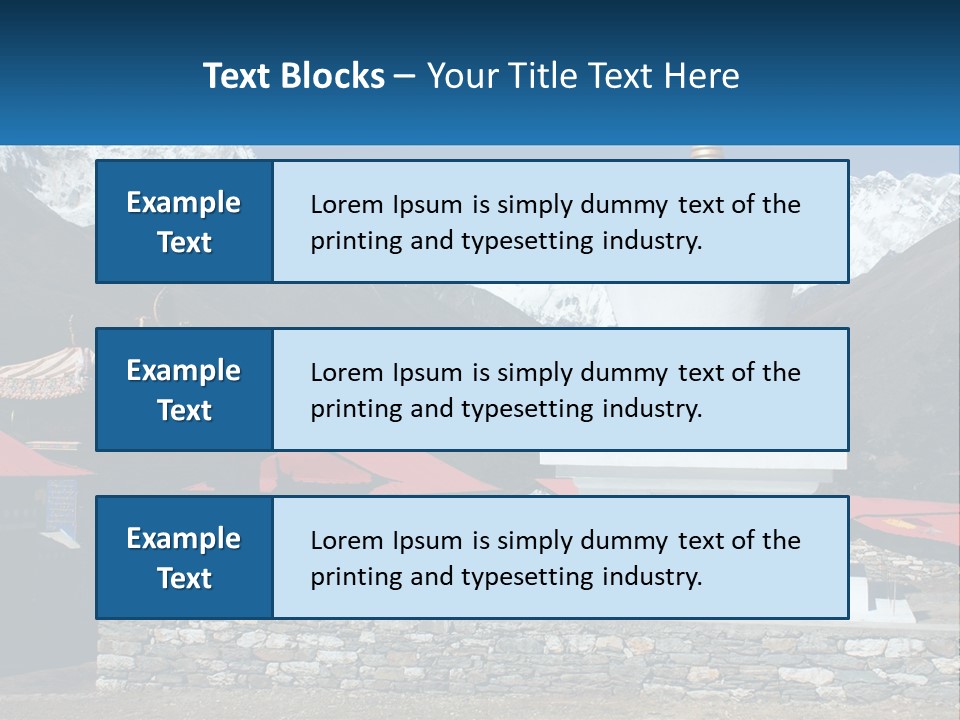 Rock Snow Everest PowerPoint Template