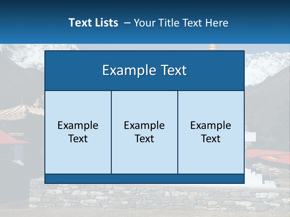 Rock Snow Everest PowerPoint Template
