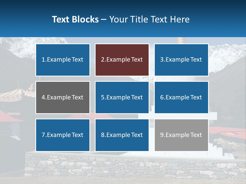Rock Snow Everest PowerPoint Template