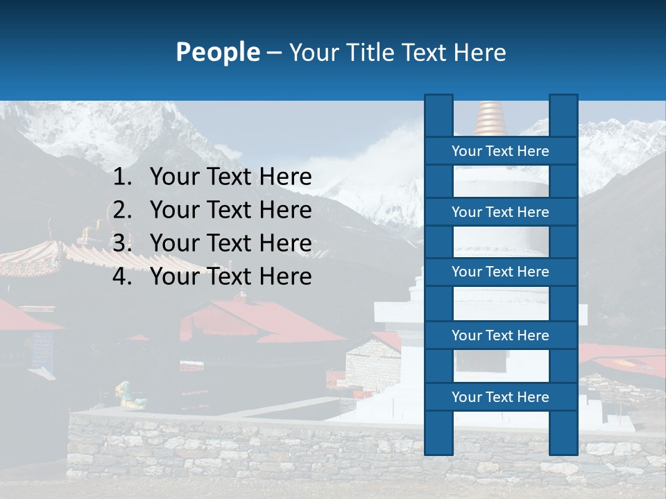 Rock Snow Everest PowerPoint Template