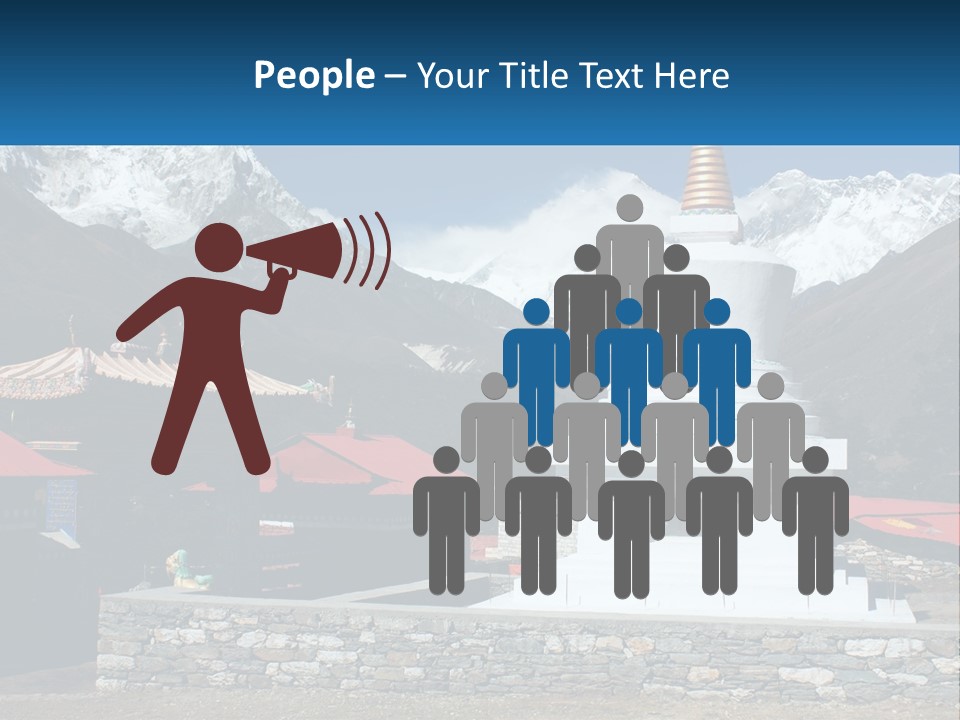 Rock Snow Everest PowerPoint Template